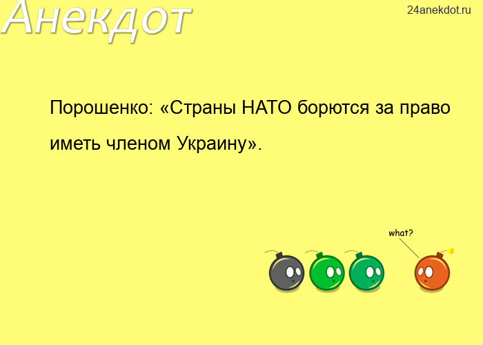 Порошенко: «Страны НАТО борются за право иметь членом Украину».